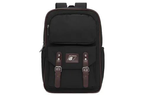 New Balance Zip Closure Fabric Backpack Regular Unisex Black