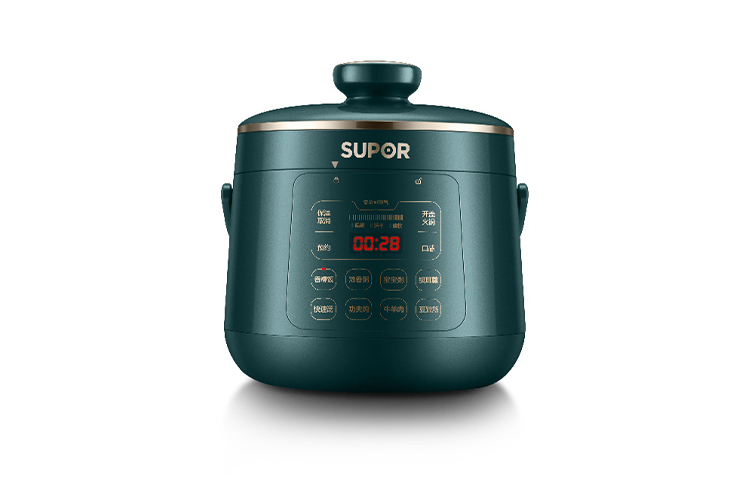 SUPOR Supor Electric Pressure Cooker 2.3L Smart Mini Pressure Cooker White Porcelain Spherical Kettle Liner 1/3 Person Open Cover Hot Pot SY-23YC8062Q
