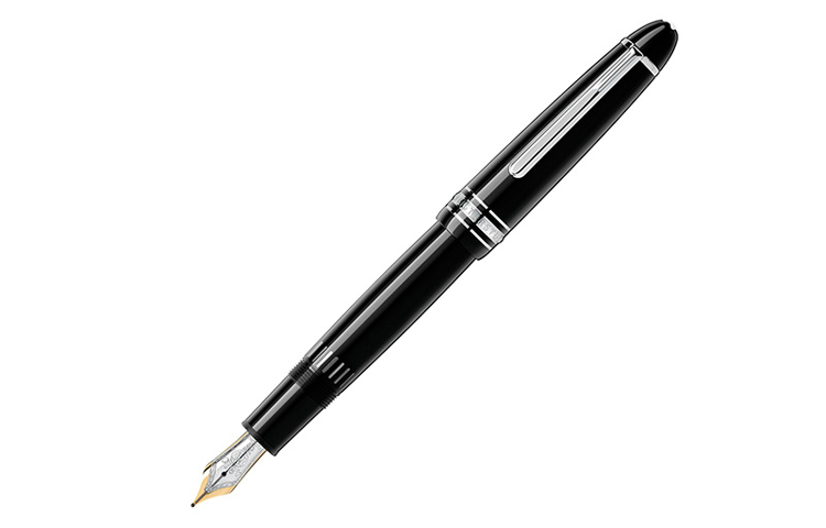 MONTBLANC Montblanc Meisterstück Practical Platinum Coated Ink Pen Deluxe Pen Black