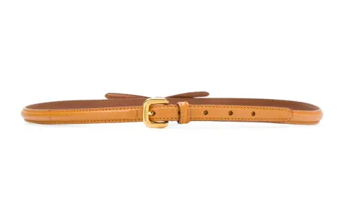 PRADA Cow Leather Belts Women's Caramel 