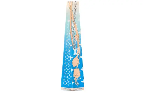 LOUIS VUITTON Scarves Women's Blue Gradient