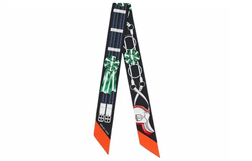 HERMES Jumping Scarves Women's Black