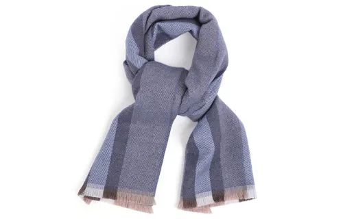 GUCCI Fashion Wool Knit Scarves Men's Blue Gray