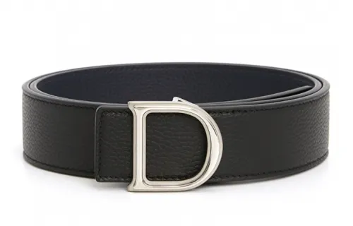 DIOR Cow Leather Belts Men's Width 3.5cm