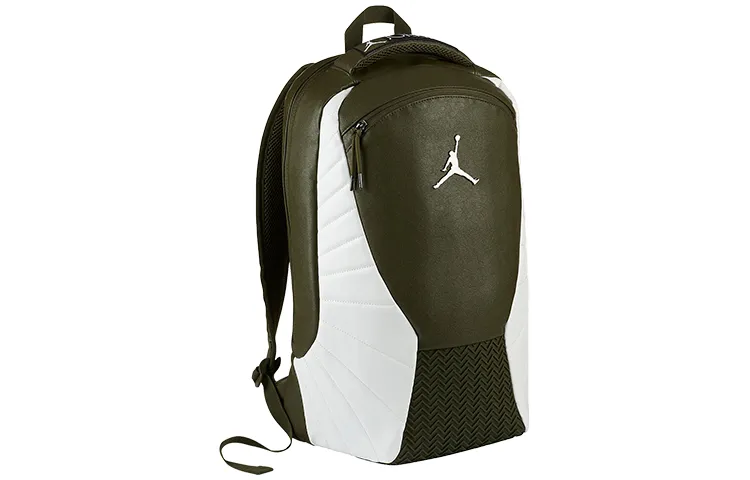 Jordan Fabric Basketball Bag Backpack Regular Unisex Olive Green White