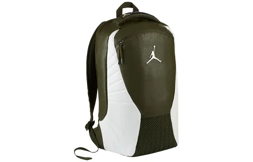 Jordan Fabric Basketball Bag Backpack Regular Unisex Olive Green White
