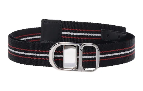 DIOR Belt Fabric Leather Belts Men's Width 2.5cm