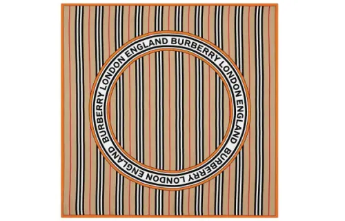 Burberry Icon Stripe Logo Scarf
