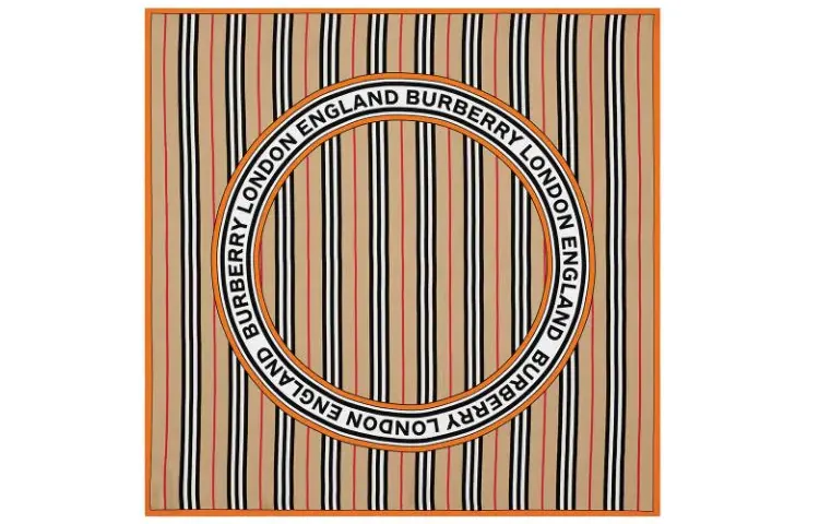 Burberry Icon Stripe Logo Scarf