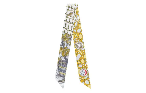 HERMES 20th Century La Danse Des Amazones Twilly Silk Scarf Scarves