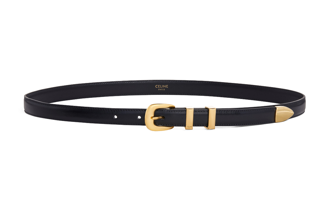 Женский ремень CELINE CELINE WESTERN 1.8cm (черный)