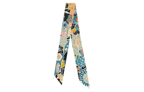 HERMES Scarves Women's Black Green