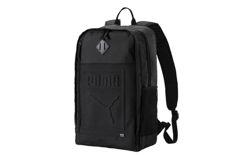 PUMA Artificial Leather Fabric Backpack Regular Unisex Black
