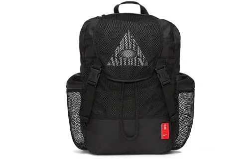 Nike Polyester Backpack Regular Unisex Black Pepper Red