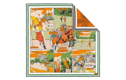 HERMES Scarves Women's Orange
