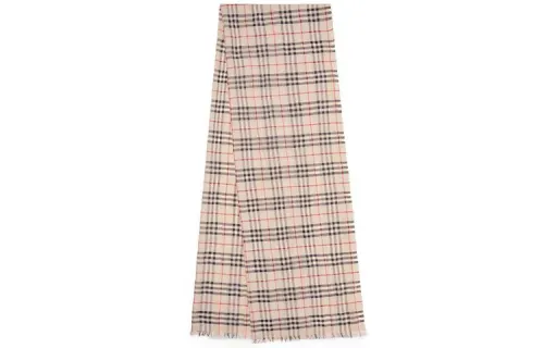 【Previous Season】plaid-check silk scarf