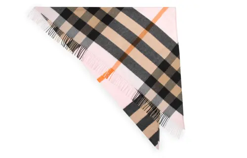 Burberry Knit Scarves Unisex Multicolor
