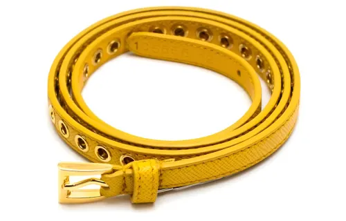 PRADA Pin Buckle Leather Belts Women's 1CM