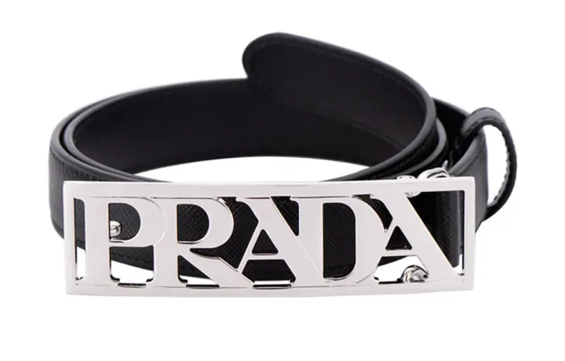 PRADA Leather Belts Women's Cow Leather