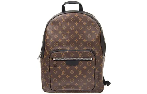 LOUIS VUITTON Cow Leather Backpack Men's Brown