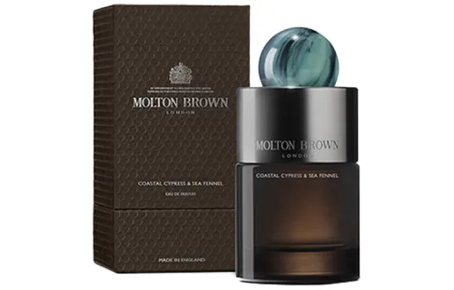 Molton Brown Coast Cypress and Ocean Fennel Perfume Fresh and Fragrant Neutral Woody Aquatic Fragrance Perfume EDP Bergamot Citrus Jasmine Vetiver 100ml