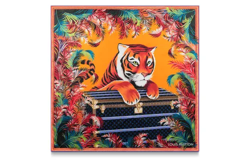 LOUIS VUITTON Mulberry Silk Scarves Women's