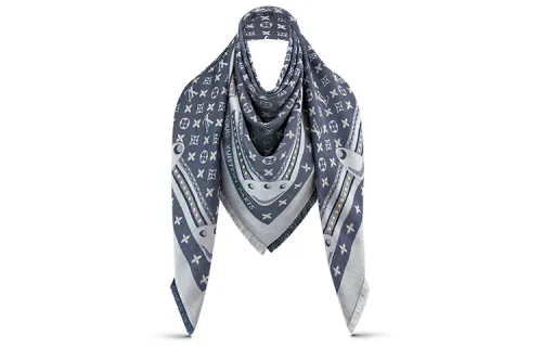 LOUIS VUITTON Silk wool Blend Shawls Women's