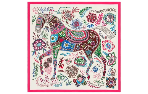 HERMES Knit Scarves Women's Multicolor