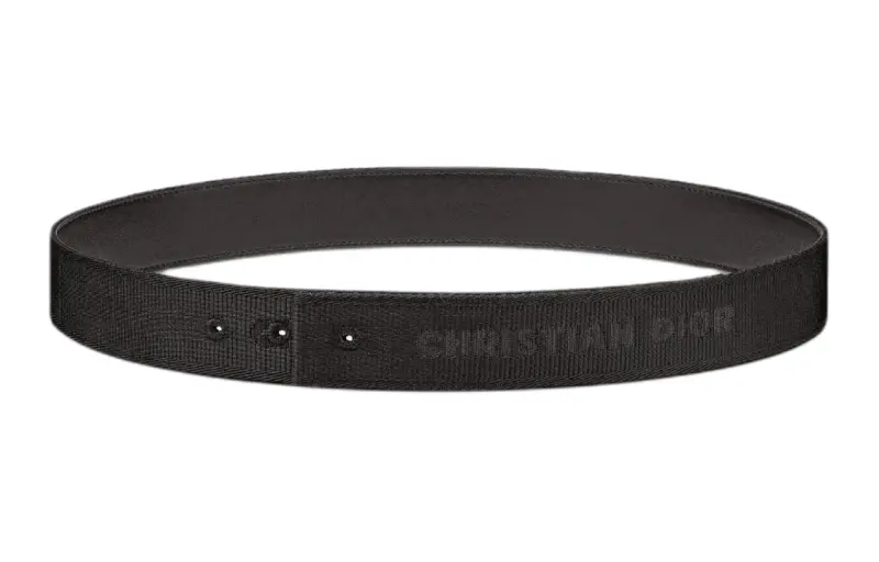 DIOR Leather Belts Men's Black