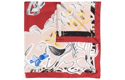 Maison Margiela Scarves Women's Red/Nude