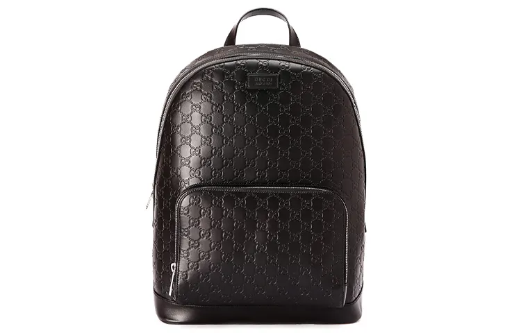 GUCCI GG Matelassé Leather Backpack Men's Black