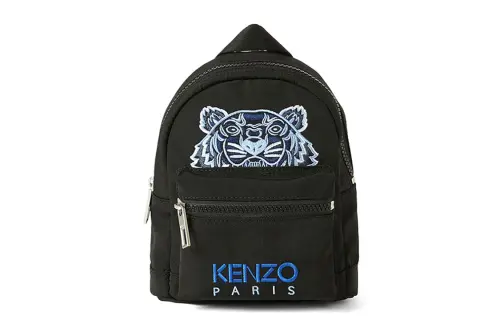 KENZO Polyester Backpack Mini Men's Black & Blue