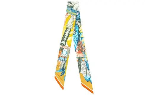 Hermes 1920 Danse Pacifique twilly scarf