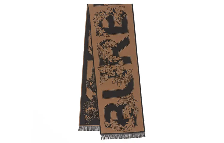 Burberry Knit Scarves Unisex Birch Brown