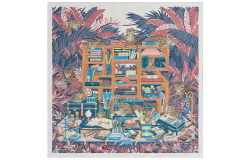 HERMES Knit Scarves Unisex Pink