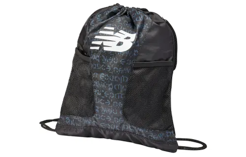 New Balance Nylon Fabric Backpack Regular Unisex Black