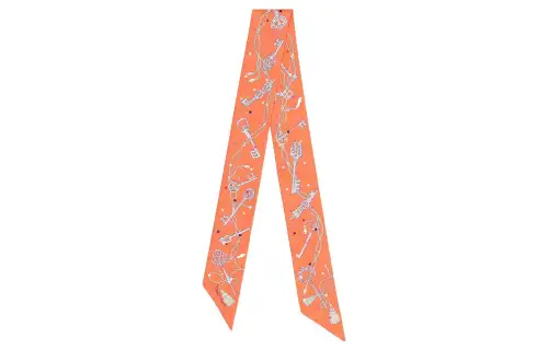 Hermès Pre Owned 2020s Es Cles A Pois Printed Scarf