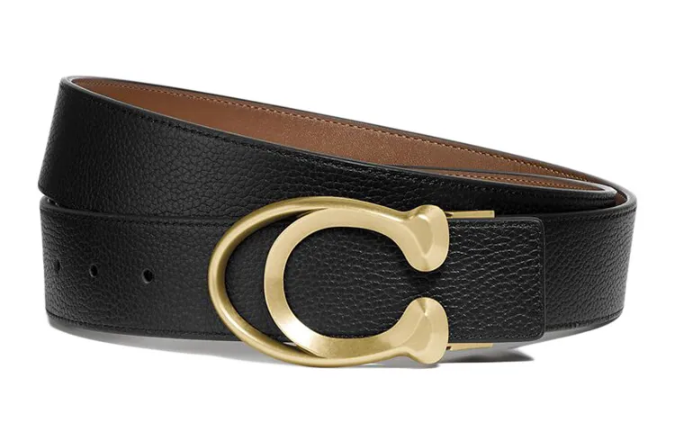 COACH Cow Leather, Leather Belts Men's Width 3.8cm
