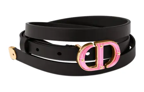 DIOR Leather Belts Women's Black