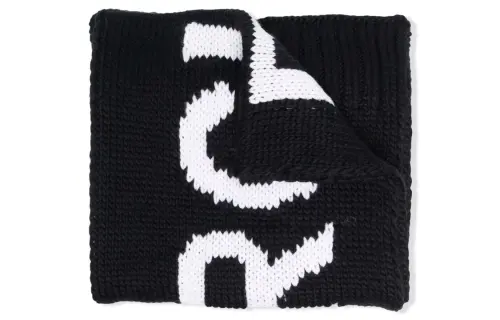 Maison Margiela Logo Intarsia Knitted Scarf