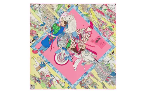 HERMES Scarves Women's Fuchsia