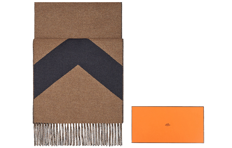 Шарф Hermes Cashmere (серый) — фото 1