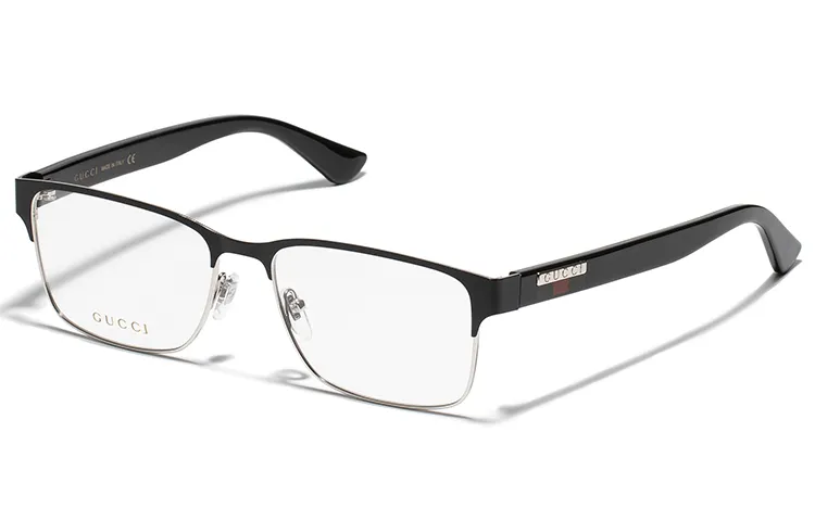 GUCCI Square Prescription Glasses Men's