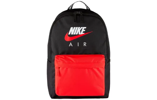 Nike Heritage Polyester Backpack Regular Unisex Black Red