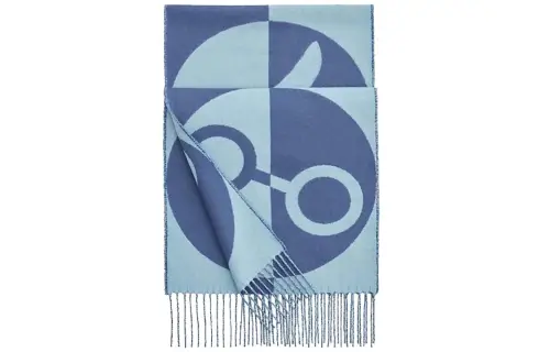 HERMES Casaque Knit Scarves Unisex