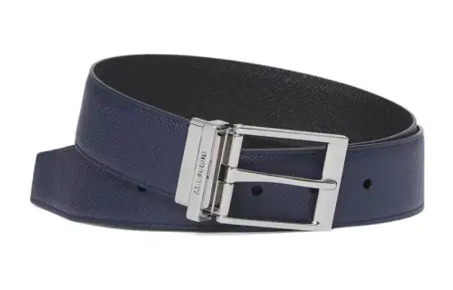reversible grainy leather belt