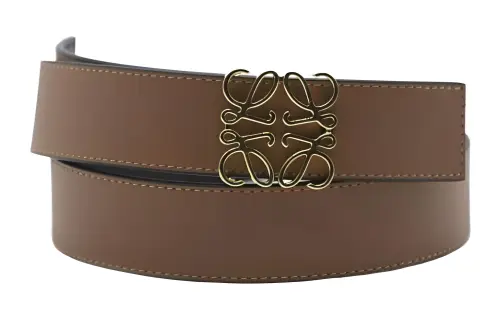 LOEWE Calfskin Leather Belts Men's 3.5cm