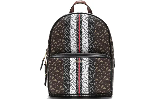 Burberry Eco Friendly Canvas Backpack Unisex Saddles Brown