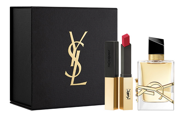 YSL, perfume, set, lavender bar, lipstick, face blush, 50 ml, 2.2g, Birthday gift