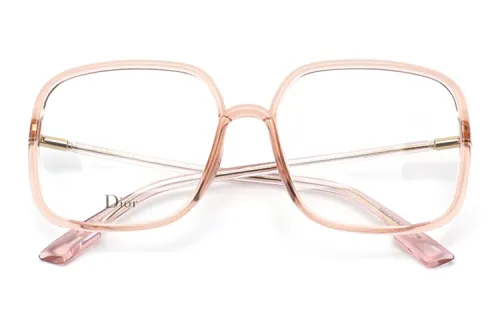 DIOR Plate And Metal Square Eyeglass Frames Unisex